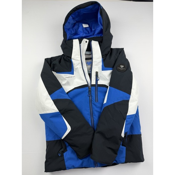 Obermeyer Jackets & Blazers - Obermeyer Teen L 14-16 Ski Jacket Blue Black White Hooded Winter Snow Coat Youth
